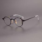 日系圆框纯钛手工板材眼镜框男女近视眼镜架丸山正宏同款MM0074