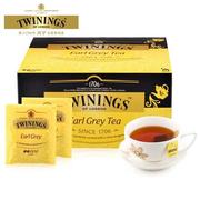 英国Twinings川宁豪门伯爵红茶50片袋泡茶包欧洲进口格雷伯爵茶叶