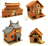 泥瓦匠积木玩具儿童节礼物 手工DIY迷你建筑模型水泥小砖块盖房子