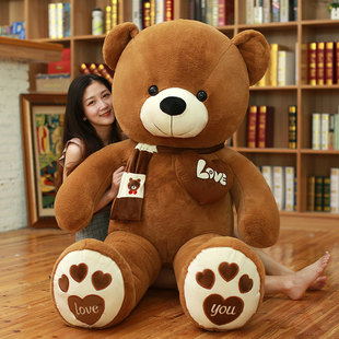 毛绒玩具泰迪熊猫超大号公仔抱抱熊布娃娃玩偶大熊，1.6狗熊520礼物