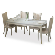璞博家具 美式轻奢餐桌简约实木桌椅组合法式餐桌椅小户型餐桌