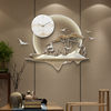 新中式客厅家用挂钟时尚艺术挂表创意钟饰个性时钟现代轻奢钟表