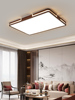 新中式客厅灯胡桃木色实木，吸顶灯2023年现代简约卧室木艺灯具