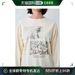 日本直邮MEDE19F 女士LIFE杂志动物花卉印花长袖T恤 春夏休闲时尚
