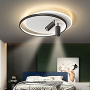 LED卧室吸顶灯现代简约房间灯具明装吊顶射灯过道灯家用壁画射灯