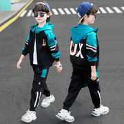童装男童春装套装2023年洋气儿童大童男装运动两件套男孩潮衣