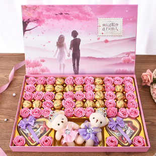德芙巧克力礼盒装送女朋友，送老婆闺蜜生日糖果，创意情人节520礼盒