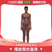 香港直邮潮奢 HUNZA G 女士海军蓝 Jean 比基尼