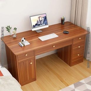 电脑桌台式家用桌子卧室，学习桌简易书桌，书架组合学生办公桌书桌