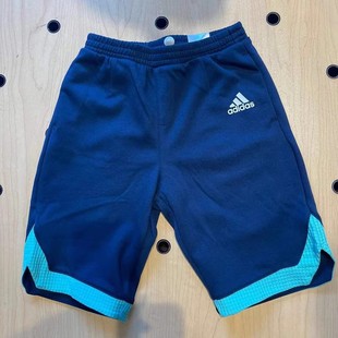 Adidas/阿迪达斯运动裤男女小童居家运动透气中长裤短裤GP0459