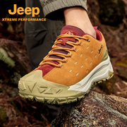 jeep吉普徒步鞋，男士秋季防泼水防滑登山鞋，减震户外鞋