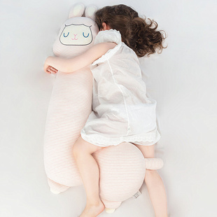 纯棉可爱羊驼玩偶公仔，毛绒玩具儿童安抚睡觉抱枕超软孕妇夹腿大号