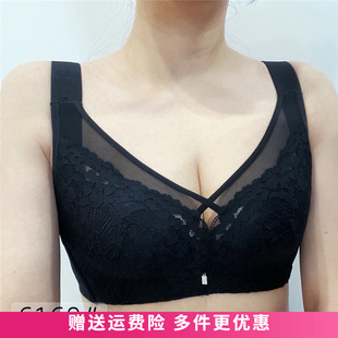 6160软钢圈薄款BCD杯内衣大胸显小收副乳定型全罩杯聚拢文胸