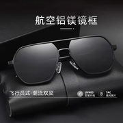 2023方框墨镜偏光太阳镜，防强光铝镁开车驾驶眼镜飞行员夜视