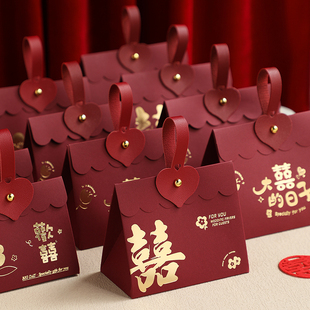 2024糖盒结婚喜糖盒子高级感创意婚礼喜糖袋子糖果礼盒装纸盒