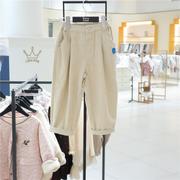 roanjane高端设计师韩国童装，2023秋男女童松紧腰长款裤子