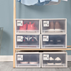 洋洋鱼塑料鞋盒抽屉式自由组合透明防尘鞋柜加厚多层免安装收纳盒