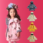 韩国has可爱时尚儿童，雨衣男女幼儿小学生防风衣，厚雨披潮范冲锋衣