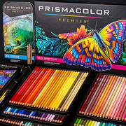 美国prismacolor三福霹雳马彩色铅笔画笔150色专业可擦肤色人像绘画72色油性水溶款可溶性彩铅套装专营