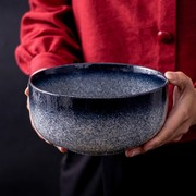 日式陶瓷复古汤碗沙拉碗餐具法海钵拉面碗大号浓汤碗家用大碗面碗