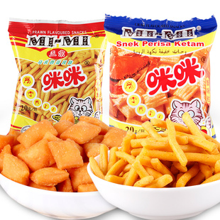 正宗咪咪虾条20g*20包虾条蟹味粒童年怀旧食品休闲零食品小吃