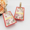 创意花卉烫金喜糖盒子皮质提手桌糖包装 伴手礼喜蛋喜糖回礼盒子