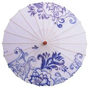 青花瓷古装油纸伞古代雨伞古典伞舞台舞蹈伞跳舞演出道具装饰伞