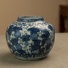 清代青花事事如意罐老物件，文玩古董瓷器艺术品收藏中式摆件青花罐
