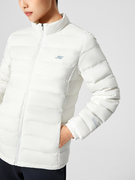 斯凯奇羽绒服白色女装秋冬薄款运动保暖外套休闲棉服P322W061