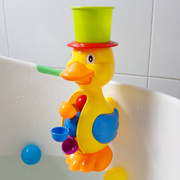 宝宝洗澡玩具套装大黄鸭子，水车转转乐儿童，戏水玩具水车女孩男孩