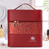 超火网红洗漱包化妆包，小精致大容量，手提化妆箱防水旅行收纳盒