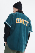 onct原创秋冬外搭灯芯绒品牌logo刺绣，美式复古校园情侣棒球外套