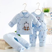 婴儿棉衣套装加厚冬季0-1岁男女宝宝冬装，3-6个月新生儿棉袄三