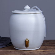 陶瓷水缸大号陶瓷储水罐酒缸带龙头净水缸茶，水缸陶瓷10升15升25升