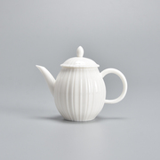君器德化白瓷功夫茶壶泡茶家用陶瓷茶具小茶壶单壶简约中式纯色