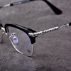 纯钛板材眼镜框 气质云图腾大脸超轻素颜眼镜架 可配近视老花眼镜