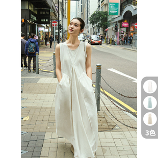 美洋meiyang川岛少女连衣裙，气泡系列复古肌理，风琴褶镂空长裙