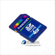 Transcend/创见 4G闪存卡 SDHC内存卡 SD储存卡 Class6