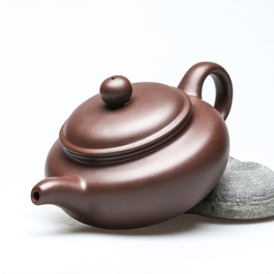 宜兴大号容量紫砂茶壶纯手工，泡茶单壶功夫，茶具茶杯套装家用可倒立