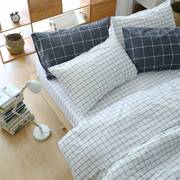 纯棉床单单件日式简约全棉，1.5m1.8m双人床单被单，单人学生宿舍床