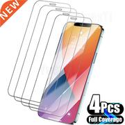 4PCS Full Cover Tempered Glass On the For iPhone 11 12 13 Pr