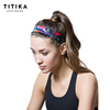 TITIKA瑜伽运动发带弹性吸汗正反双色女宽窄边跑步头带7065