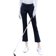 t2高尔夫裤子女高尔夫九分裤，女士golf运动速干直筒裤显瘦喇叭长裤
