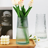 欧式玻璃花瓶ins风创意，插花水养干花鲜花，大口径透明花瓶客厅摆件