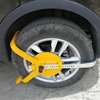 小汽车轮胎锁三叉汽车防盗锁锁车器，车轮锁带吸盘，车轮锁便携折叠锁