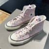 Converse匡威 1970S女子复古碎花可爱小花高帮帆布鞋A03555C