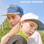 esthercheung潮牌平沿棒球帽男大头围运动深顶鸭舌帽女小头夏季