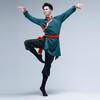 草原少数民族服装男内蒙蒙古舞成人舞蹈男士，袍藏族演出服饰