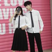 学院风春夏韩国高中学生校服男女白衬衫毕业季班服日系JK制服套装