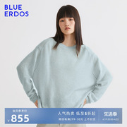 blueerdos秋冬女装宽松基础，款纯色洋气气质羊绒衫针织衫